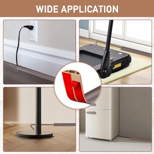 LSGCQ Floor Cord Cover Self Adhesive Cord Hider Floor Cable Management - Image 6