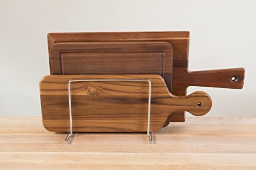 Small Cutting Board Organizer, Lifetime Stainless Steel Stores 1" Thick Baking Pans and Sheets, Fits in Cabinets - Image 4