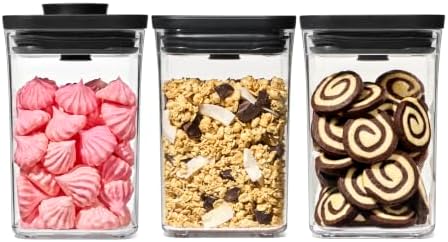 OXO Good Grips 3-Piece POP Container Set — Matte Black by Unknown
