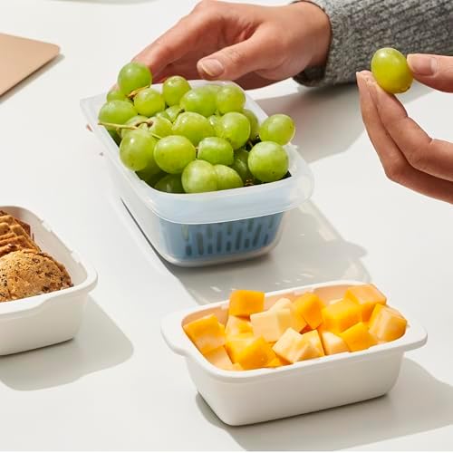 OXO Good Grips Prep & Go Food Storage Container with Colander - Ocean Blue - Image 5