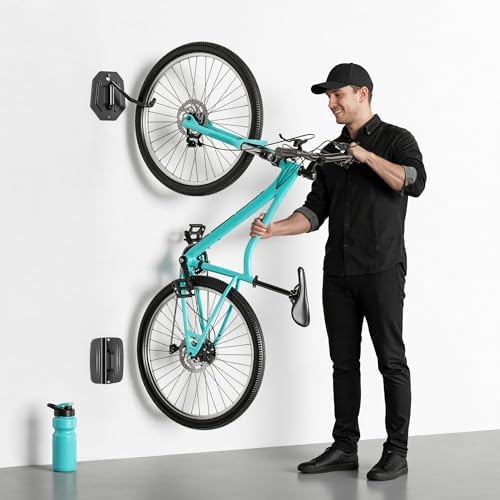 PEGZONE Swivel Bike Wall Mount, Indoor Bicycle Storage for Garage, 1 Pack - Image 3