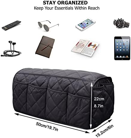 Armchair Caddy for Recliner - Sofa Armrest Organizer with 14 Pockets - Image 3