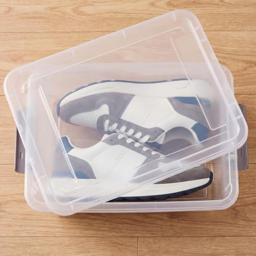 Citylife 2-Pack 17 QT Clear Plastic Storage Bins with Latching Lids - Image 6