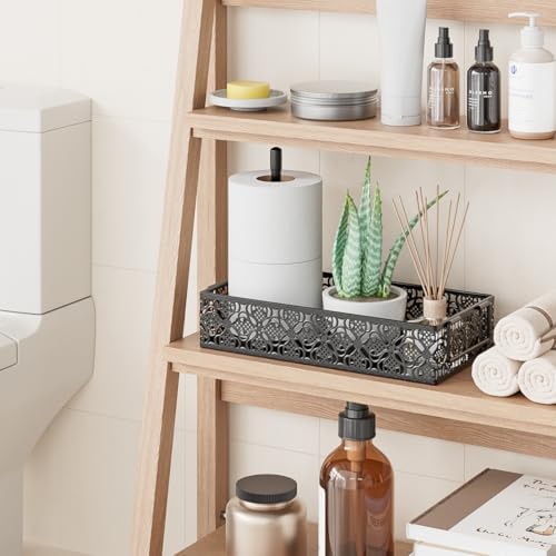 Toilet Tank Topper - 13 Inch Bathroom Tray with Magnetic Paper Towel Holder - Image 4