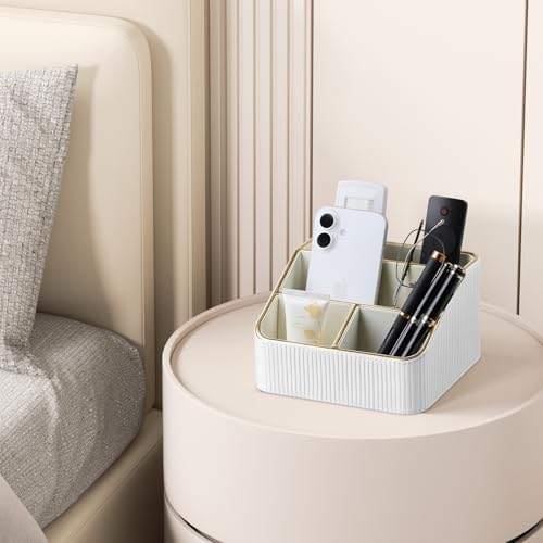 Small Remote Control Holder Bedside Nightstand Organizer Desk Caddy - Image 5