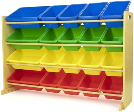 Humble Crew Kids Toy Organizer with 20 Bins, 4 Tier Storage for Playroom by HumbleCrew