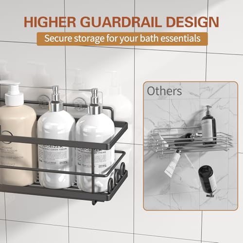 Youvip Shower Caddy, 3 Pack, Black - Image 4