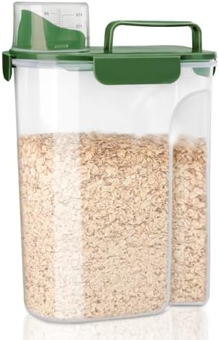 Komzon Rice Container, Airtight Rice Storage Container 10lb, Cereal Containers Storage, BPA Free Food Dispenser with Pouring Spout Handle for Flour Pasta Grain, Pet Dog Cat Bird Food Storage Container by Komzon