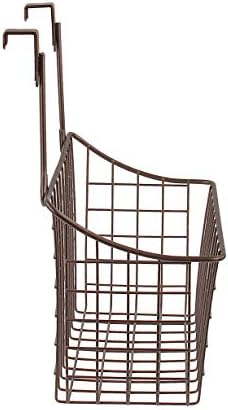 Spectrum Hanging Baskets - Medium Bronze Grid Over Cabinet Wire Basket, Kitchen & Bathroom Door Storage Organizer, Ideal for Cleaning Supplies, Washcloths, Hand Towels (Pack of 6) - Image 2