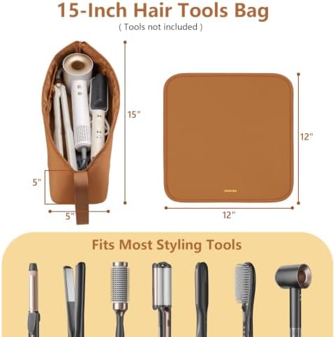 MOKURA Hair Tools Travel Bag with Heat Resistant Mat Fits Curling Iron - Image 2
