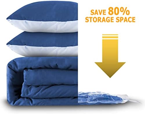 MEIQIHOME Vacuum Storage Bags, Space Saver Sealer Bags,Vacuum seal bags for clothing, Pillows, Comforters, Blankets, Bedding,Travel,7 Jumbo - Image 5