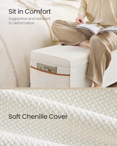 SONGMICS Storage Ottoman, 15.8 x 43.3 x 15.8 Inches, 27 Gal. (103 L) - Image 4