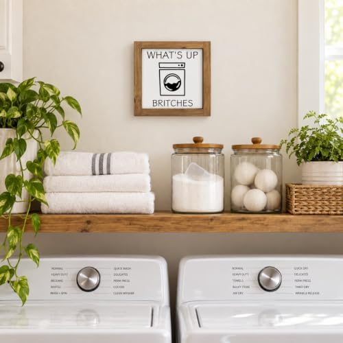 Laundry Room Decor, 6x6 in Funny Wooden Sign for Wall or Shelf - Image 6