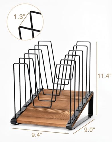 HULISEN 2 Pack Desk File Organizer, 5-Section Desktop File Folder Holder - Image 3