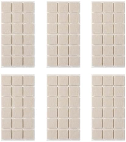 Furnigear Felt Furniture Pads for Hardwood Floors - Self Adhesive Chair Felt Pads, Floor Protector for Furniture Feet, Furniture Sliders Moving Your Furniture Smoothly - Anti Scratch 108 Pcs 1" Square by Furnigear