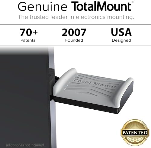 TotalMount Hidden Monitor Stand for Headphones – Does Not Block Monitor - Image 6