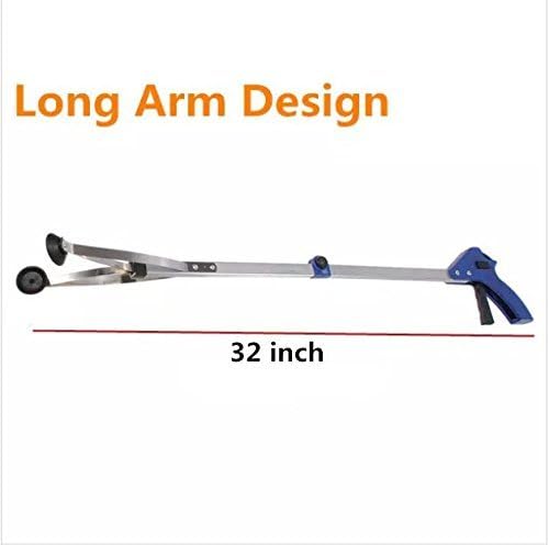 [New Version] 2 Pack Foldable Reacher Grabber Tool, Long 32" Foldable Extender Gripper Tool, Suction Cups for Precise Work, Claw Trash Garbage Picker, Garden Nabber, Mobility Aid Pick Up Tool - Image 6