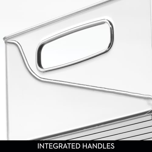 iDesign Stackable Storage Bin with Handles, Clear - Image 5