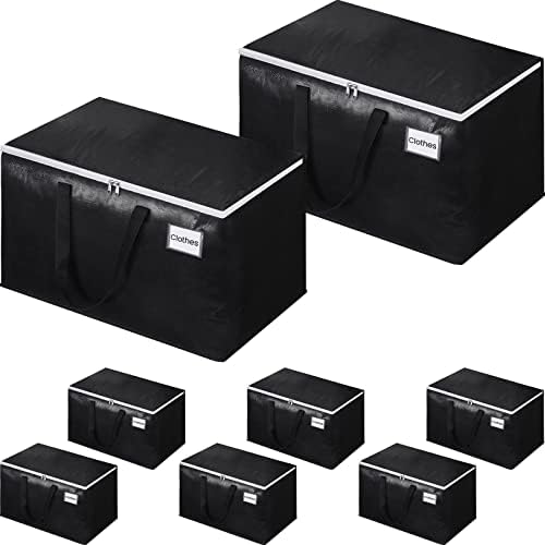 Extra Large Heavy Duty Moving Bags, 125L Packing Bags, 8 Pack by EpicTotes