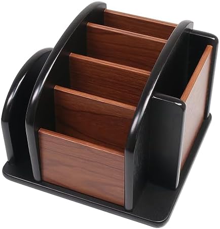 Coideal Remote Control Holder, 6-Compartment Rotating Remote Control Caddy by Coideal