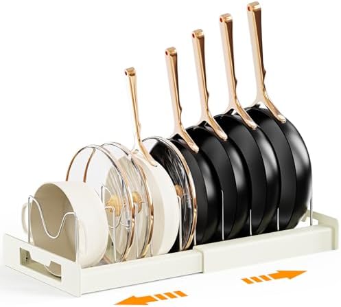 Dayacoco Pots and Pans Organizer Under Cabinet with 10Compartments by Dayacoco