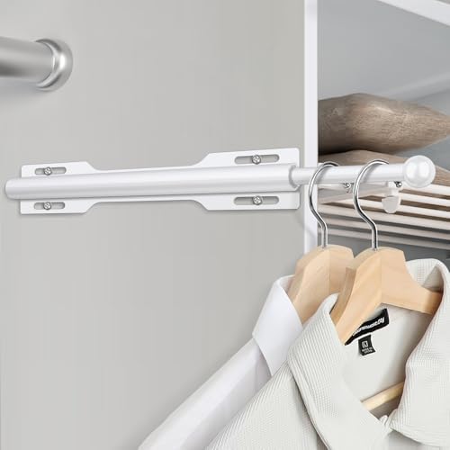 12" Valet Rod for Closet Pull Out (1 Pack, White) - Image 6