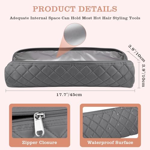 Suafrnut Large Heat Resistant Hot Hair Tools Organizer Bag(17.7" x 3.9") - Image 3