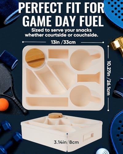 Couch Cup Holder Tray Dual Cup Silicone Snack & Drink Organizer – Waterproof Anti-Slip Large Couch Caddy Tray for Sofa Bed Car Camping, Dishwasher Safe No Spill Drink & Snack Couch Tray - Image 4