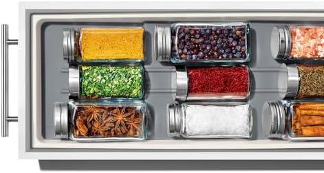 OXO Caddy, Spice Drawer Organizer, White | Good Grips | Compact | Pack of 4 - Image 5