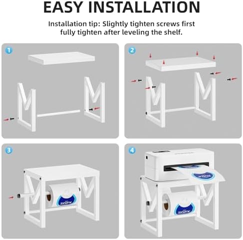 Marbrasse Label Holder for Rolls and Fanfold Labels, White - Image 7