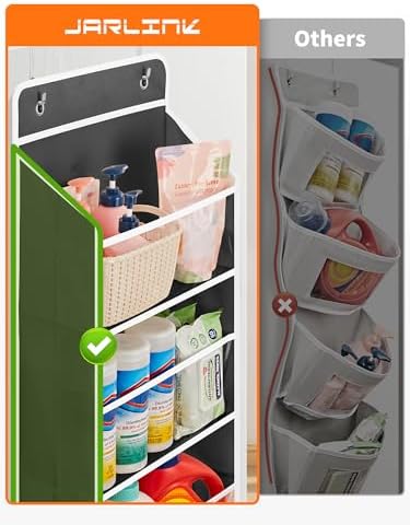 JARLINK Over The Door Toy Storage Organizer w/Clear Window, Black - Image 5