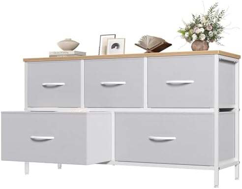 OLIXIS 5 Drawer Dresser for Bedroom, Storage Organizer Unit for Closet by OLIXIS