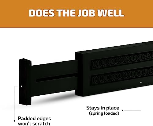 4-Pack Bamboo Drawer Dividers - 12.2 to 17.3 Inches Deep, 2.6 Inches High, Adjustable Expandable Drawer Organizer Dresser Separator for Clothes, Utensils, Kitchen, Bathroom, Office Storage, Black - Image 5