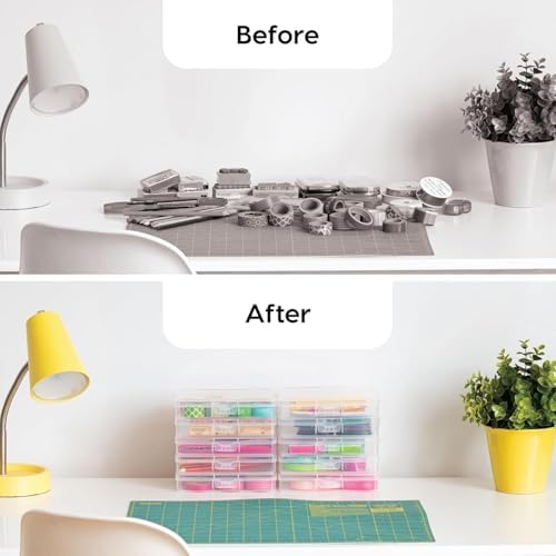 IRIS USA Photo Storage Cases |Made in USA| Fits 4"x6", (10-Pack) - Clear - Image 5