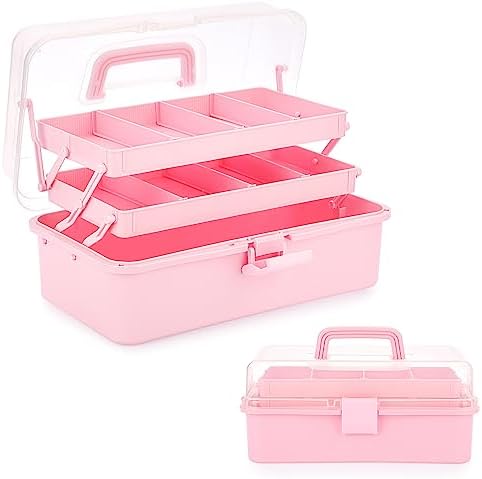 BTSKY 3-Layer Plastic Dividing Storage Box Craft Organizer and Storage by BTSKY