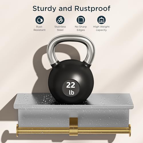 FORIOUS Toilet Paper Holder with Shelf, Commercial Toilet Paper Dispensers - Image 4