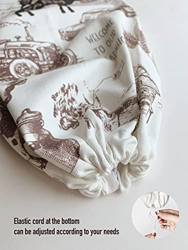 Hglian Grocery Plastic Bag Holder,Cow Rooster Plastic Bags Organizer Storage for Kitchen,Farmhouse Home Decor - Image 4