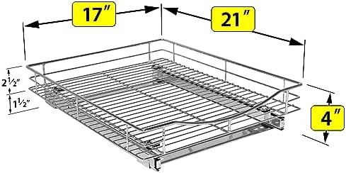 LYNK PROFESSIONAL® Pull Out Cabinet Organizer, Kitchen Slide Out Drawer - Image 5