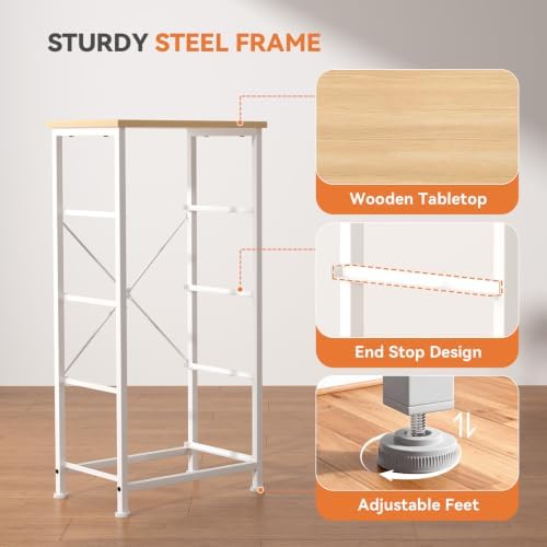 Sweetcrispy Dresser for Bedroom, 4 Drawer Storage Cabinet, Tall Nightstand - Image 5