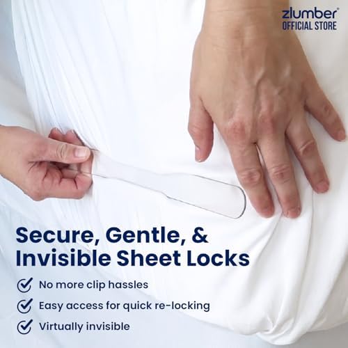 The Original USA Patented ZlumberLock - Secure Sheet Holder with Heavy-Duty Mattress Straps – No More Loose Bedding, Universal Fit, Easy One-Time Installation - Image 5