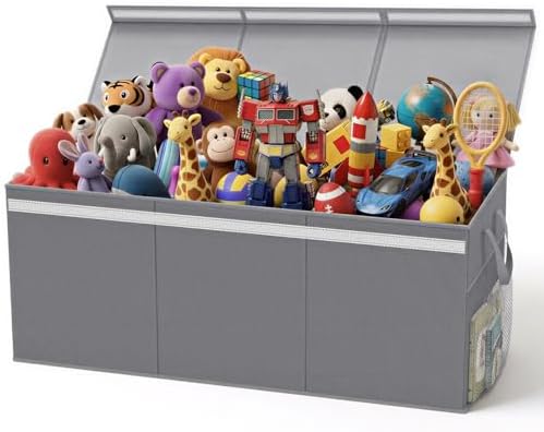 Lewondr 160L Extra Large Toy Box Storage with Lid, 40"x16"x16" Toy Chest by Lewondr