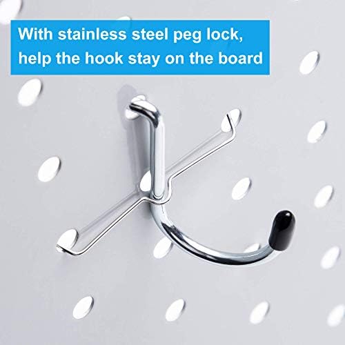 Pegboard Hooks with Bins, Peg Locks, for Organizing Various Tools, 117 PCS, 60 of Which are Locks - Image 3
