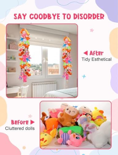 2Pcs Stuffed Animals Storage Chain, Hanging Stuffed Animal Holder - Image 3