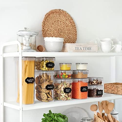 24pcs Airtight Containers, Clear Stackable Dry Food Storage - Image 6
