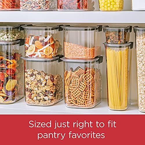 Rubbermaid Brilliance Pantry Food Storage Containers, Set of 4 (8 Pieces), BPA-Free, Clear, Airtight - Image 3