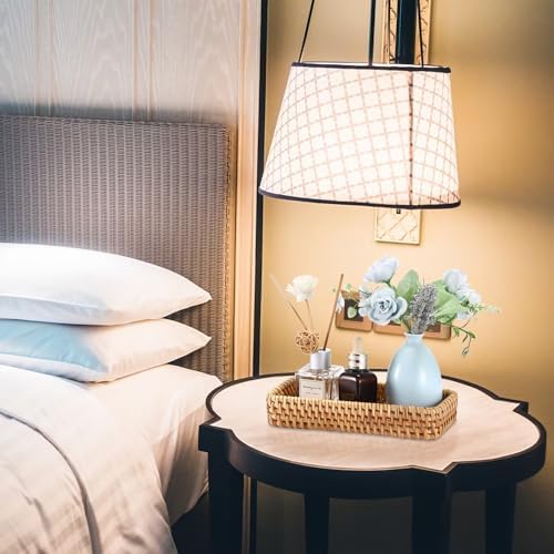 BTSKY Small Remote Basket for Coffee Table Entryway Living Room Rattan - Image 5