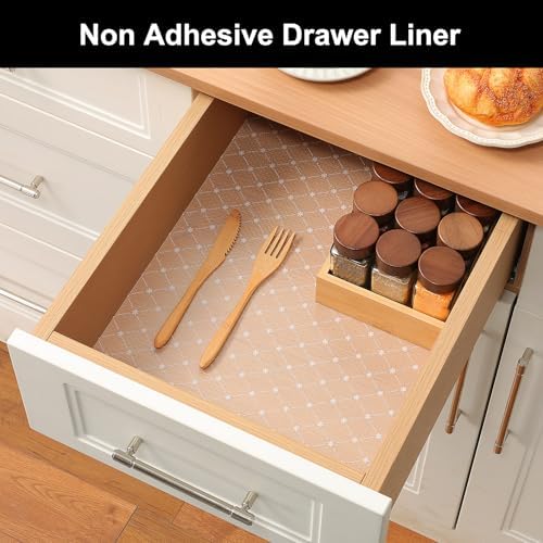 Cooyes Shelf Liner Non-Adhesive EVA Cabinet & Drawer Liner 24" x 120" - Image 5