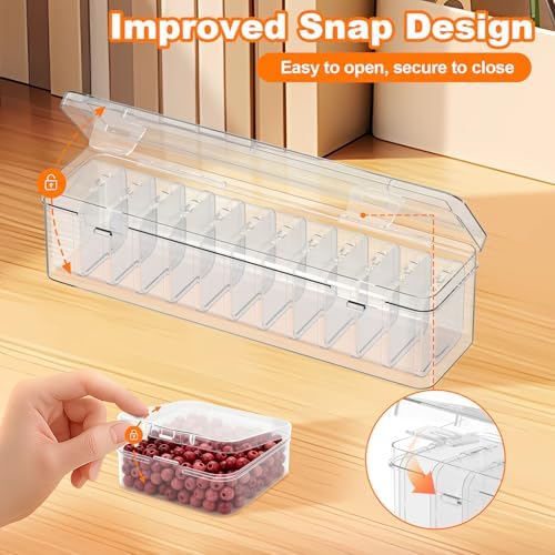 12 Pcs Bead Organizer Box, Clear Plastic Bead Storage Containers - Image 5