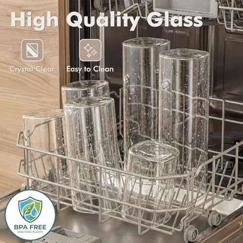 3-Pack 1.6Qt Square Glass Storage Jars with Bamboo Lids - Image 4