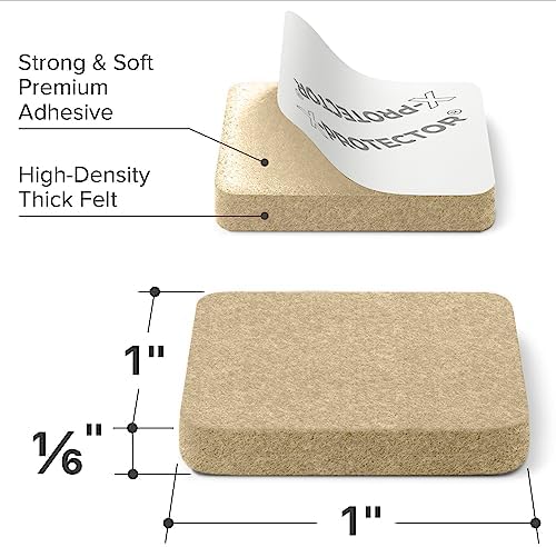 X-PROTECTOR Felt Furniture Pads - 48 PCS 1" - Felt Pads Floor Protectors - Image 5